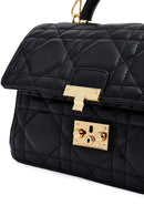 Woman Black Long Strap Mini Quilted Crossbody Bag | Derimod