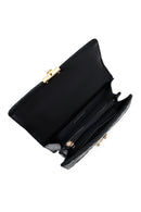 Woman Black Long Strap Mini Quilted Crossbody Bag | Derimod