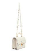Woman Cream Long Strap Mini Quilted Crossbody Bag | Derimod