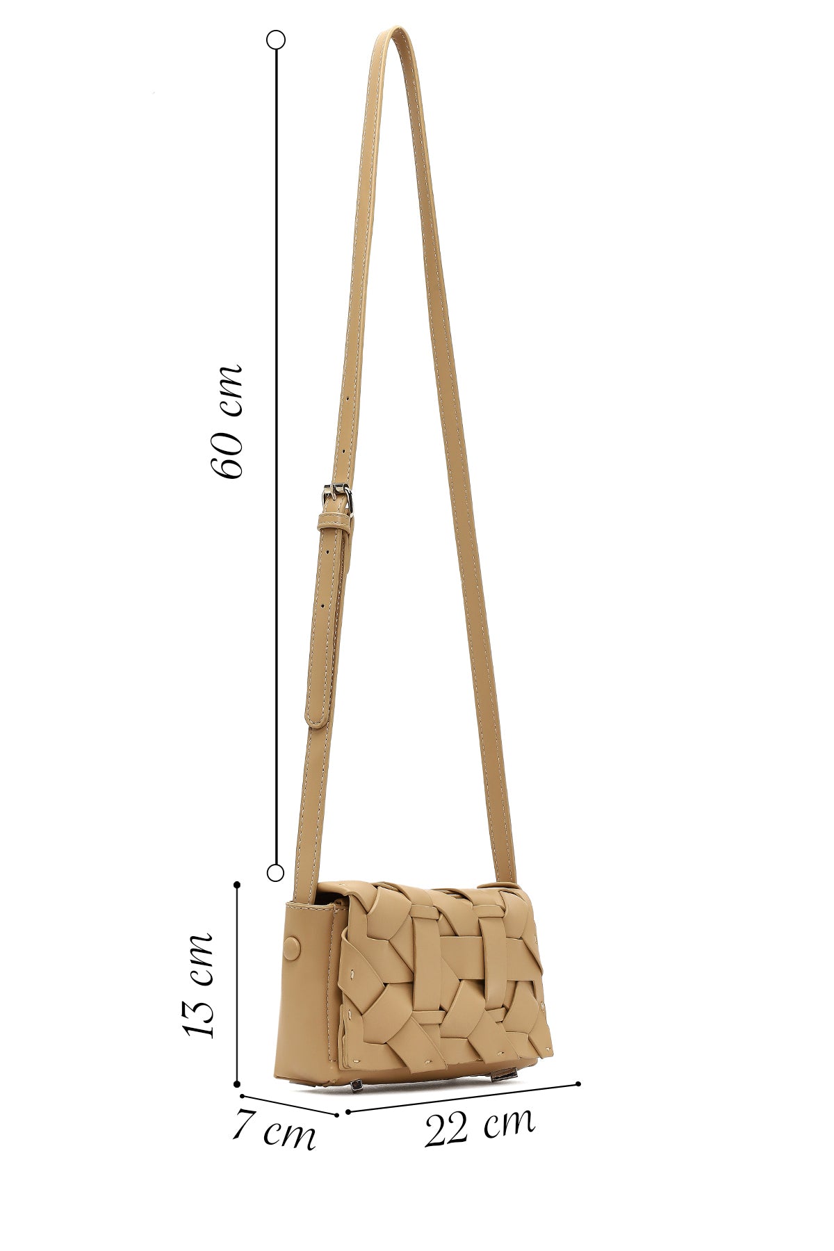 Kadın Sarı Uzun Askılı Mini Çapraz Çanta