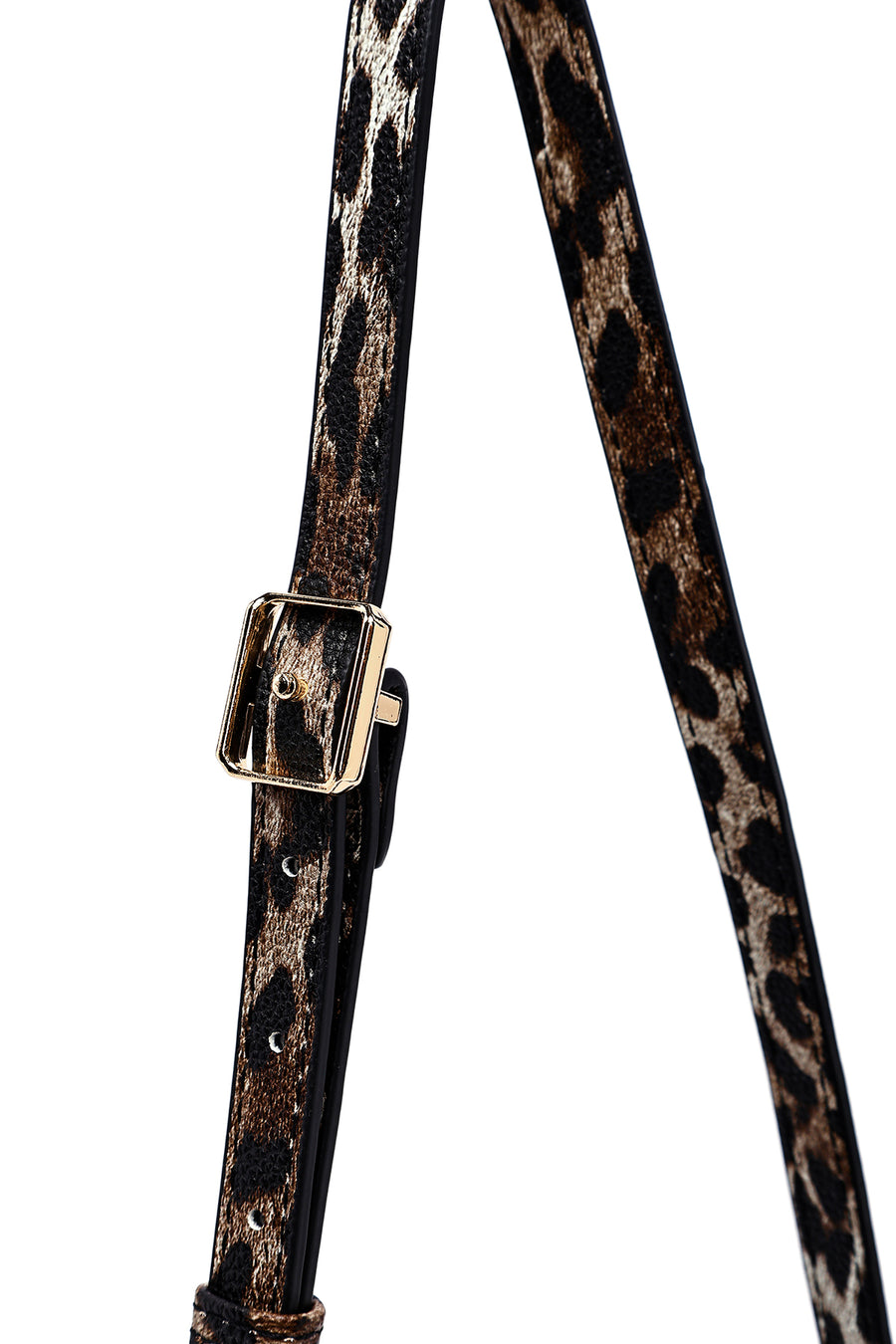 Woman Leopard Long Strap Patterned Crossbody Bag