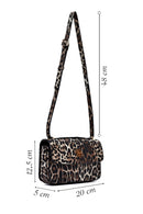 Kadın Leopar Uzun Askılı Desenli Çapraz Çanta | Derimod