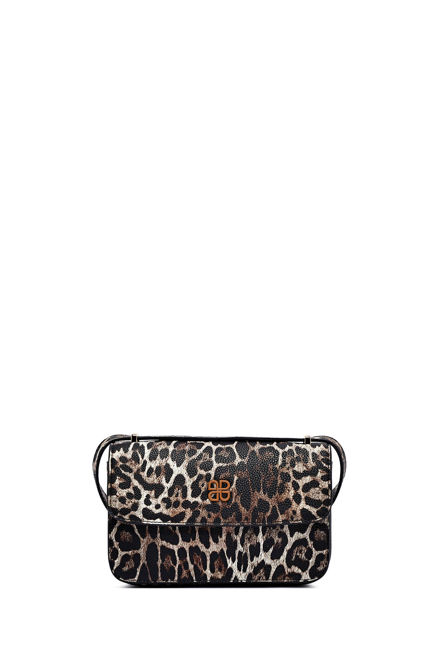 Woman Leopard Long Strap Patterned Crossbody Bag