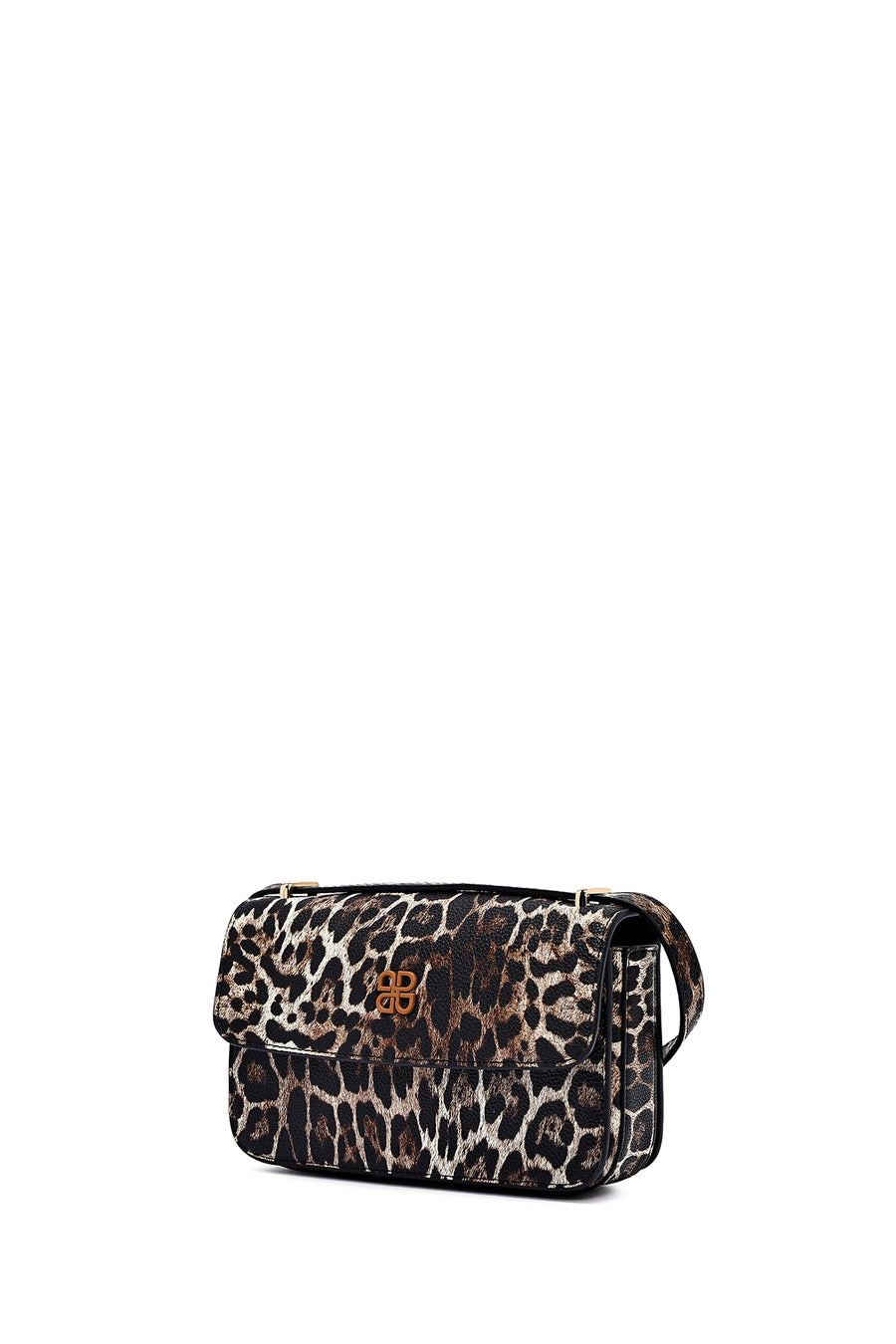 Woman Leopard Long Strap Patterned Crossbody Bag