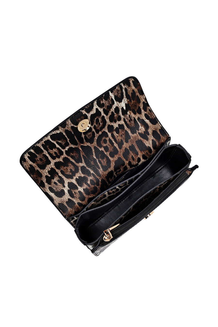 Woman Leopard Long Strap Patterned Crossbody Bag