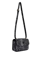 Woman Black Long Strap Patterned Crossbody Bag | Derimod