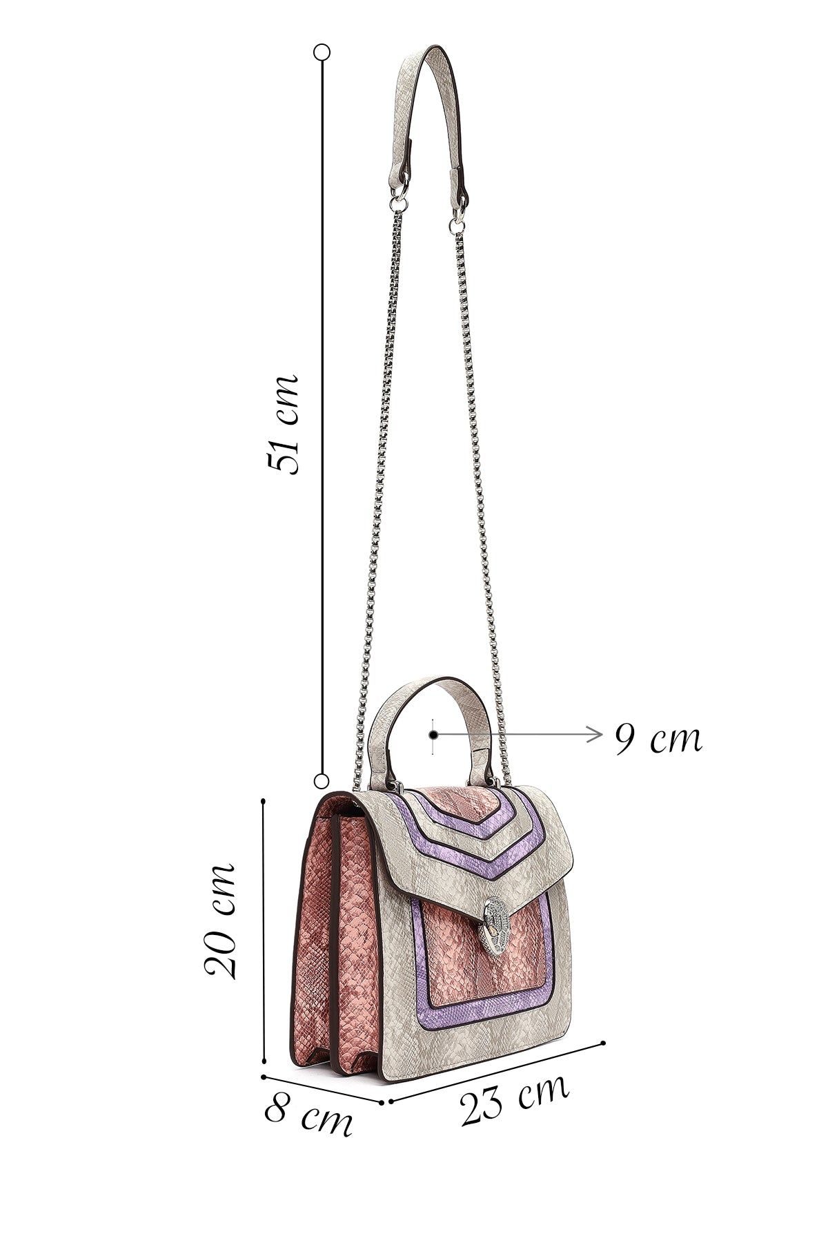 Kadın Pembe Uzun Askılı Kol Çantası