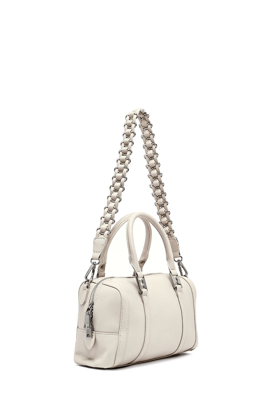 Woman Gray Long Shoulder Bag