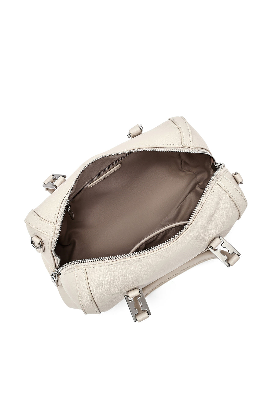 Woman Gray Long Shoulder Bag