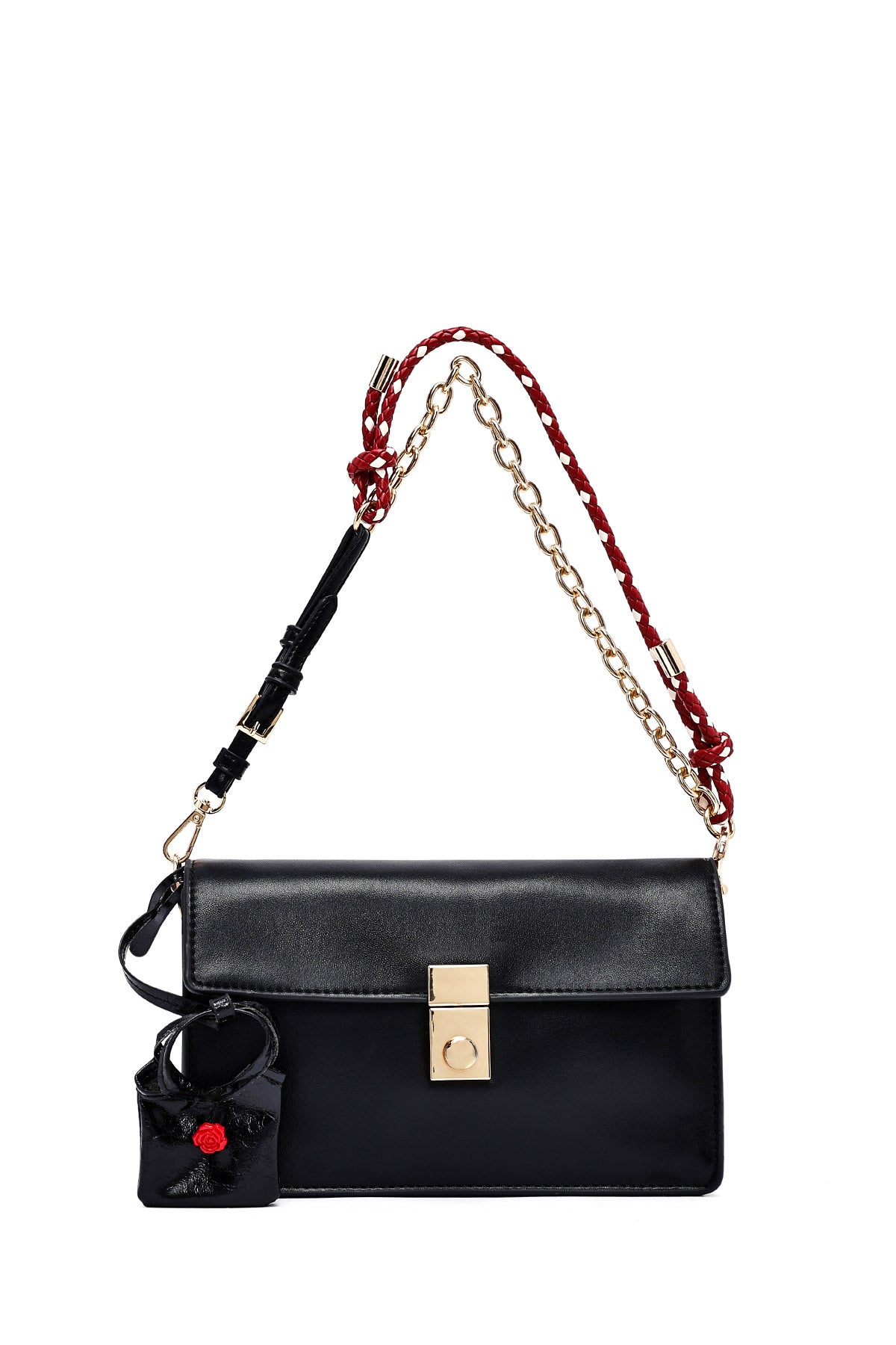 Kadın Siyah Uzun Askılı Çapraz Çanta