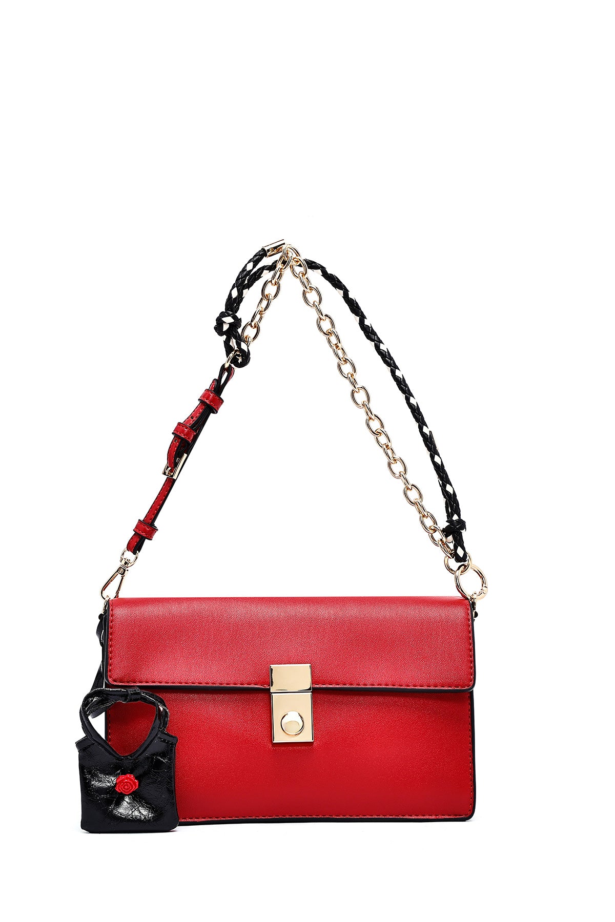 Kadın Kırmızı Uzun Askılı Çapraz Çanta