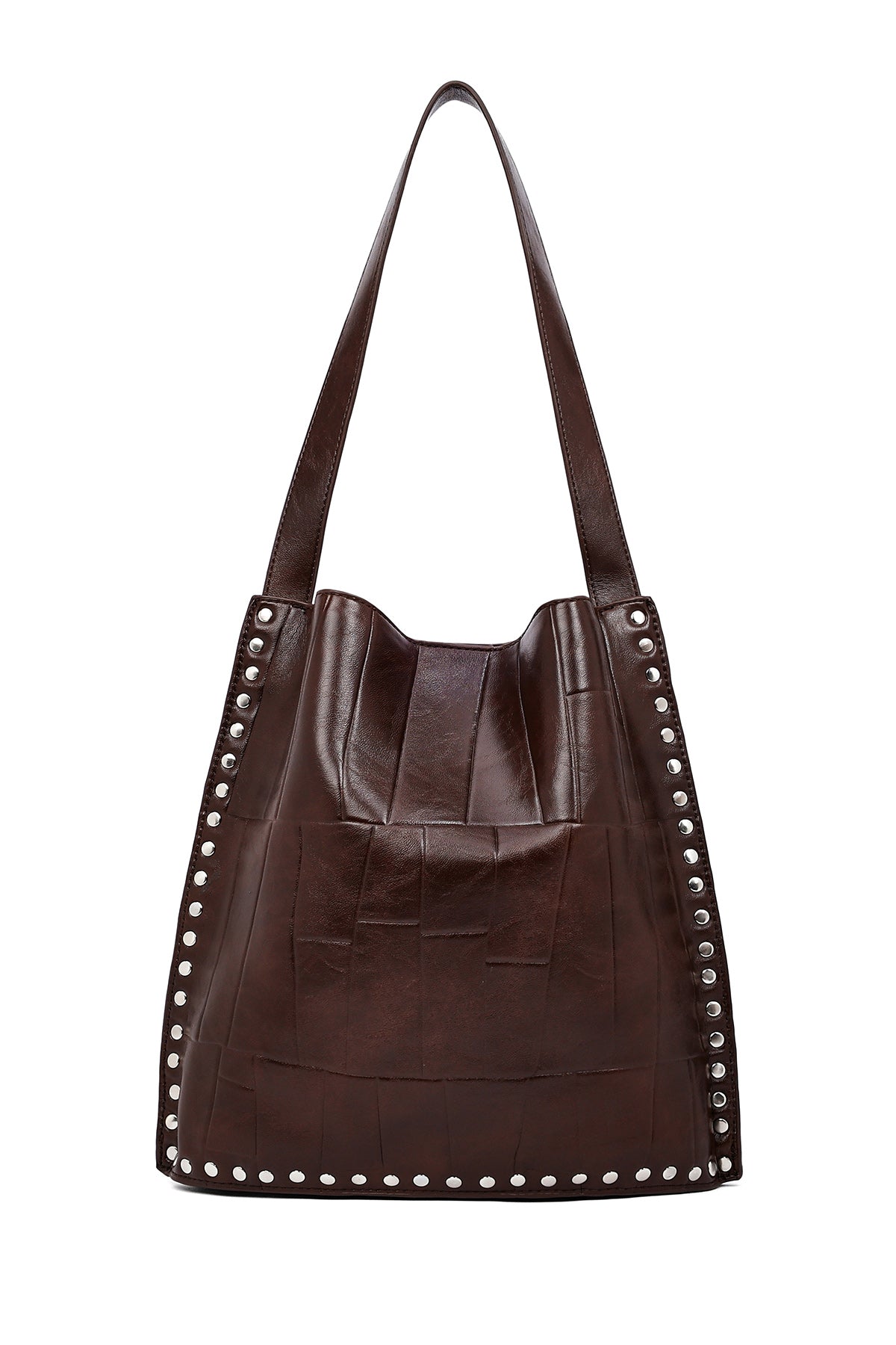 Kadın Kahverengi Baskılı Omuz Çantası