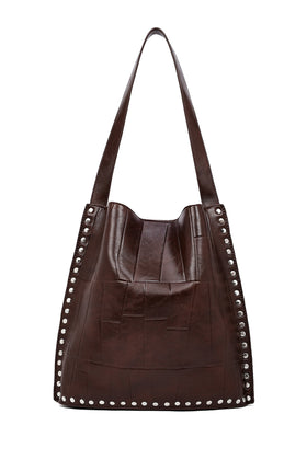 Kadın Kahverengi Baskılı Omuz Çantası