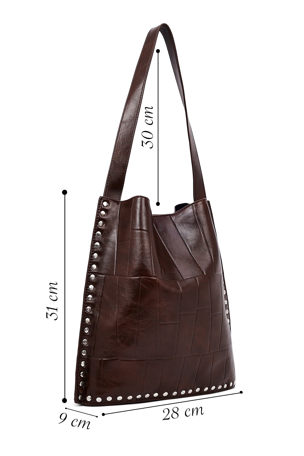 Kadın Kahverengi Baskılı Omuz Çantası