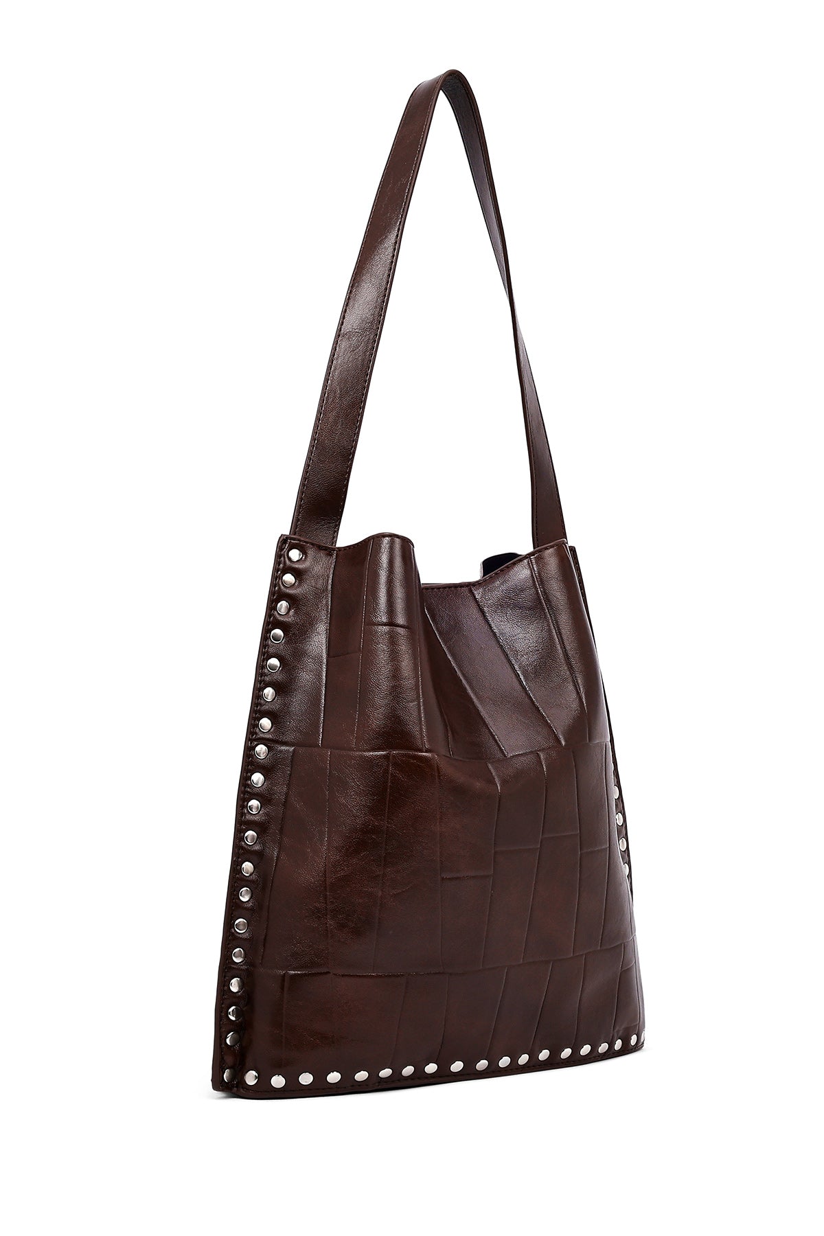 Kadın Kahverengi Baskılı Omuz Çantası