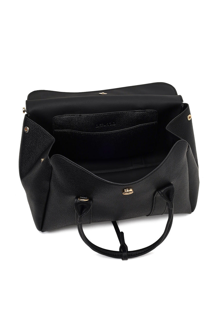 Women's Black Long Strap Classic Shoulder Bag