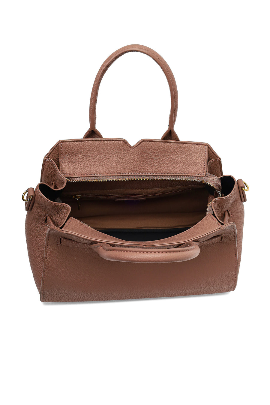 Women's Dark Pink Long Strap Classic Shoulder Bag