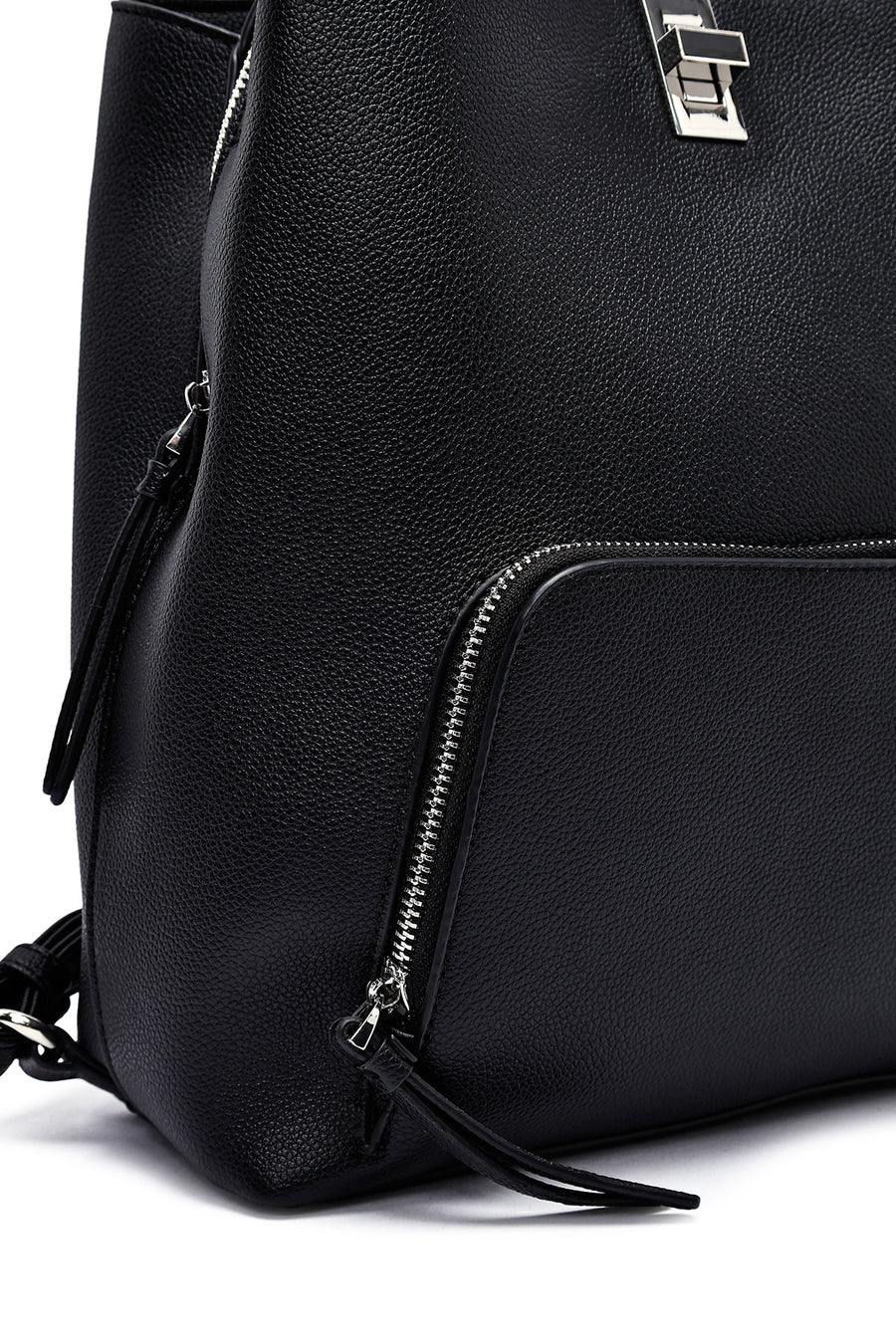 Woman Black Backpack