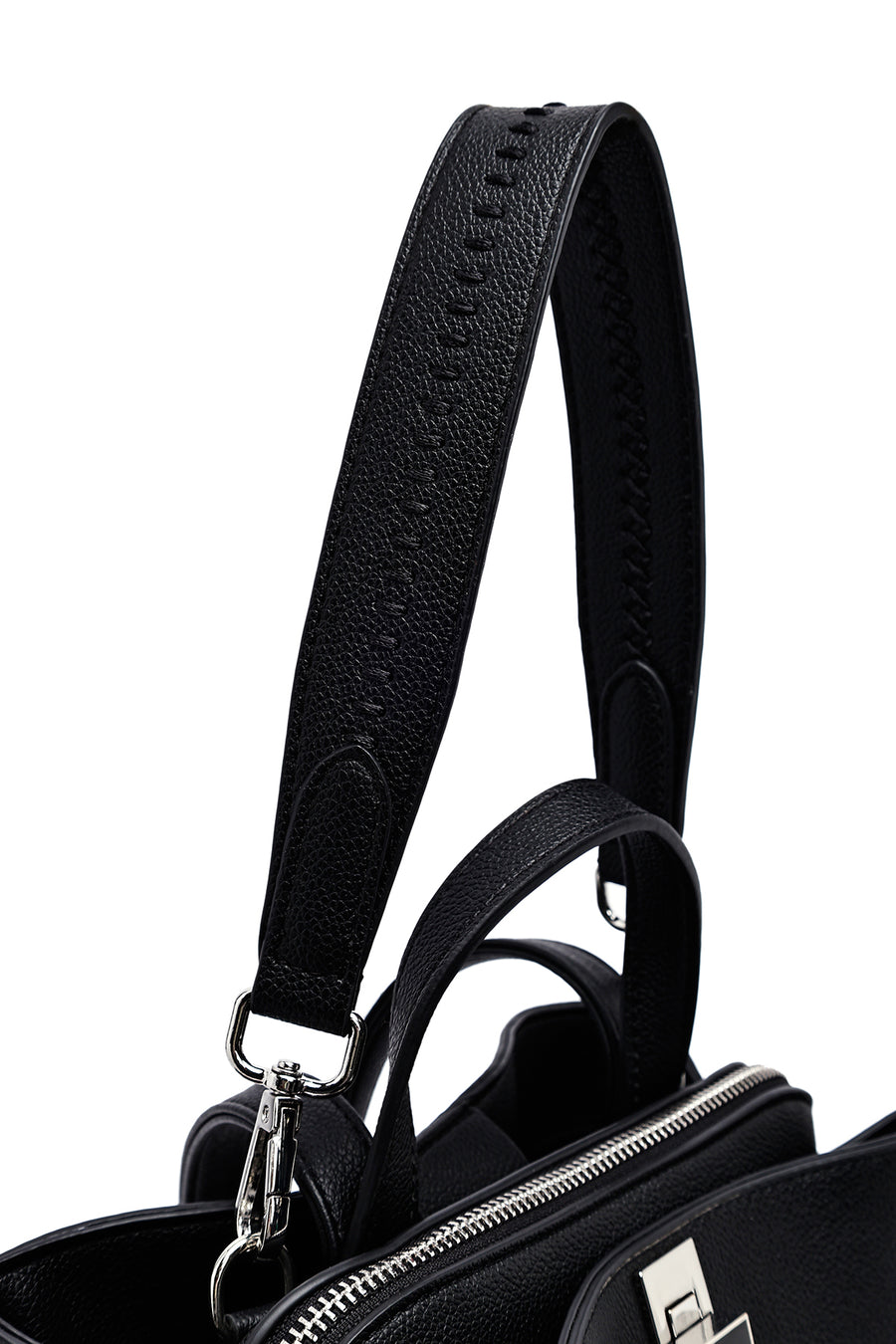 Woman Black Backpack