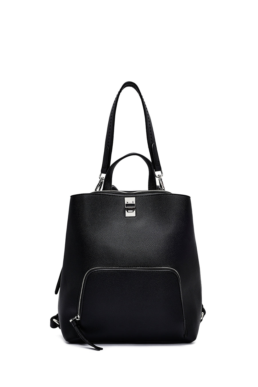 Woman Black Backpack