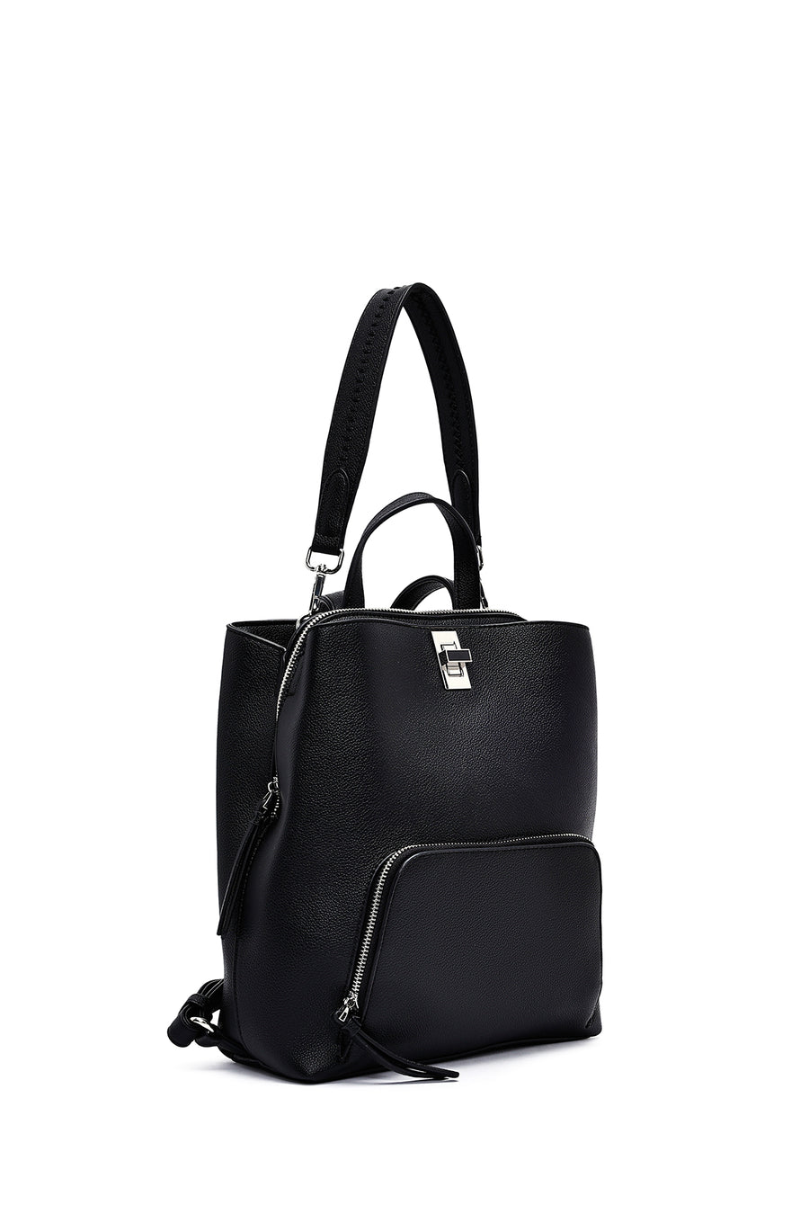 Woman Black Backpack