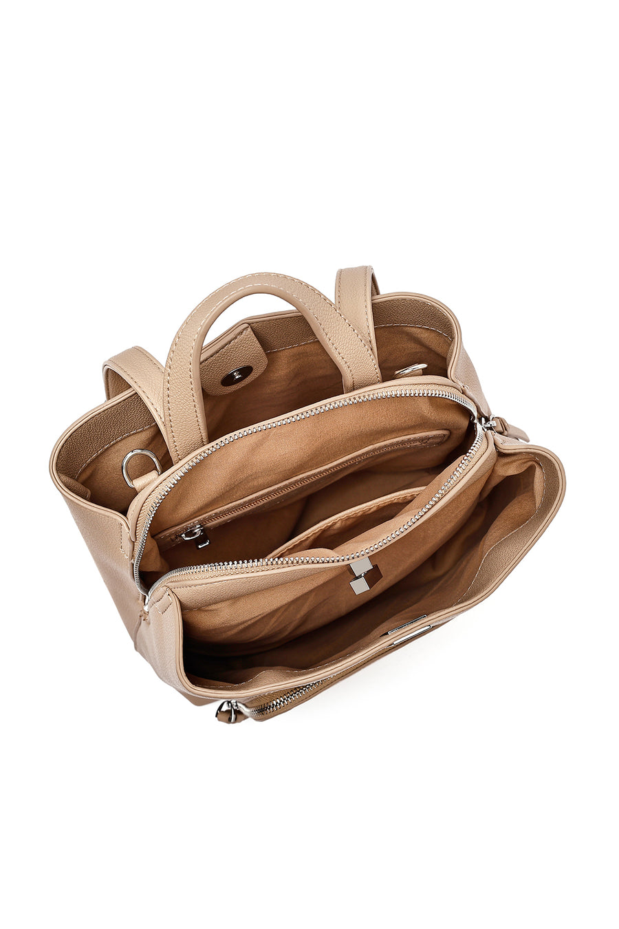 Woman Camel Backpack