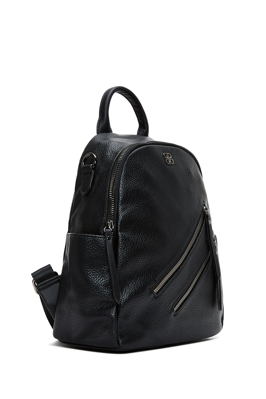 Women's Black Long Strap Backpack