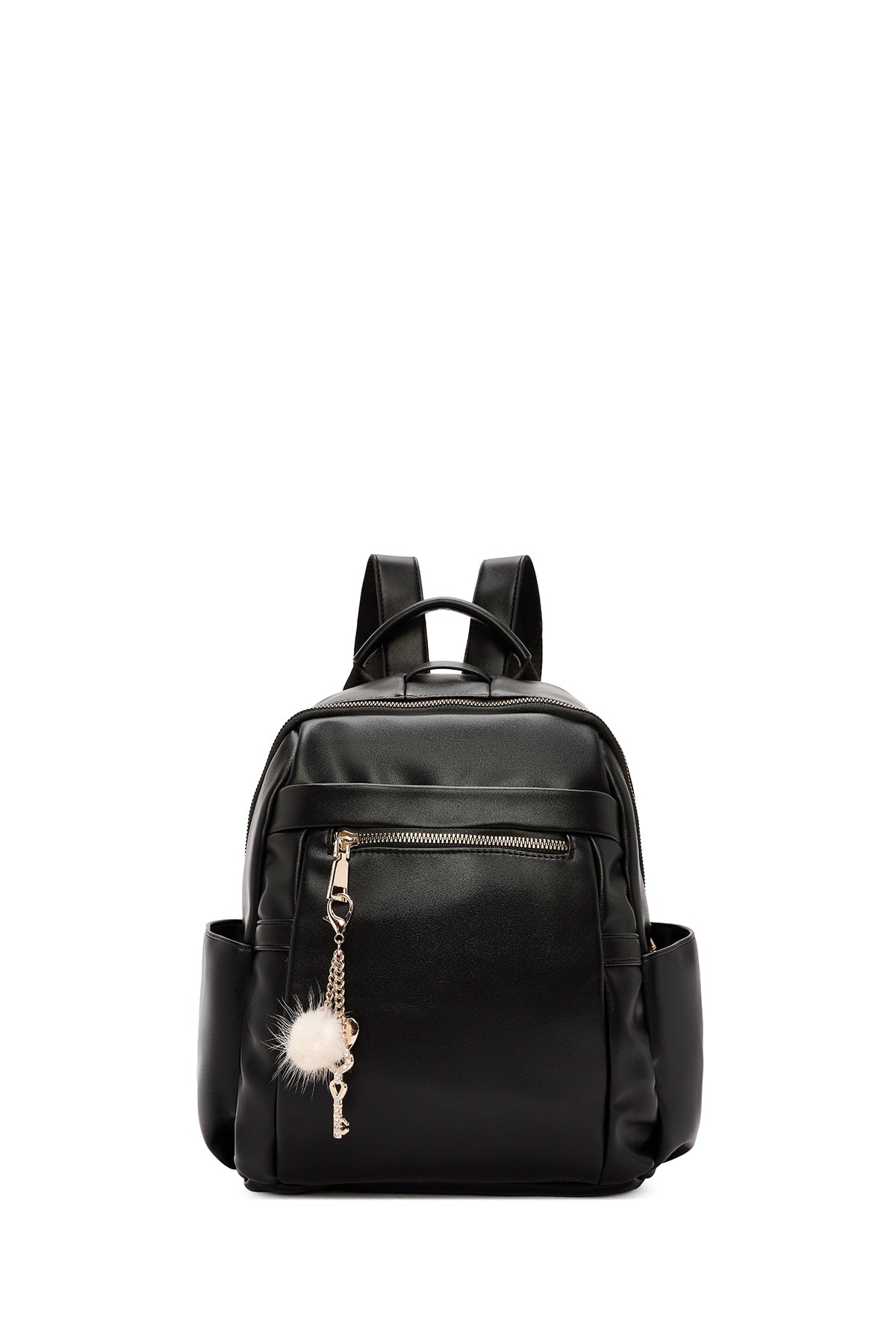 Women's Black Accessory Detailed Backpack 25ABD245618 | Derimod