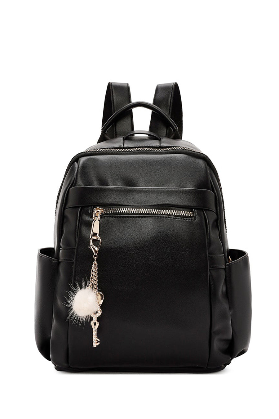 Women's Black Accessory Detailed Backpack 25ABD245618 | Derimod