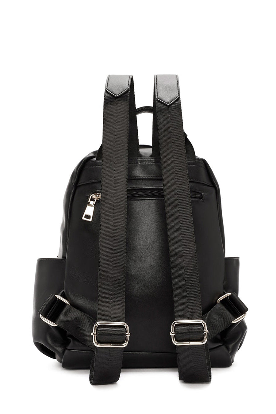 Women's Black Accessory Detailed Backpack