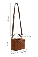 Kadın Camel Uzun Askılı Süet Çapraz Çanta | Derimod