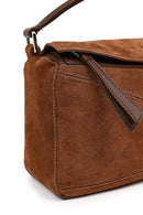 Kadın Camel Uzun Askılı Süet Çapraz Çanta | Derimod