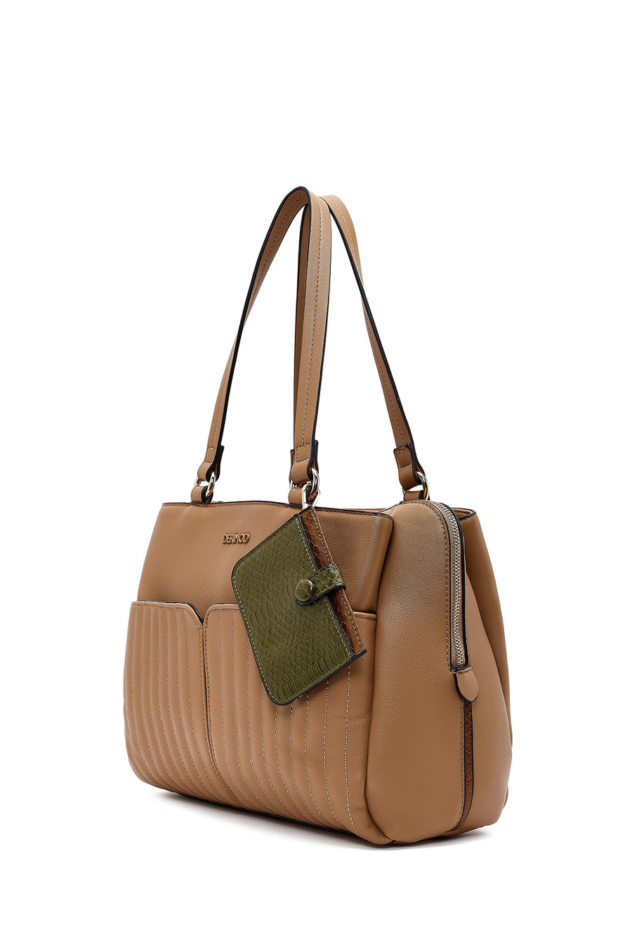 Women's Taupe Long Strap Shoulder Bag