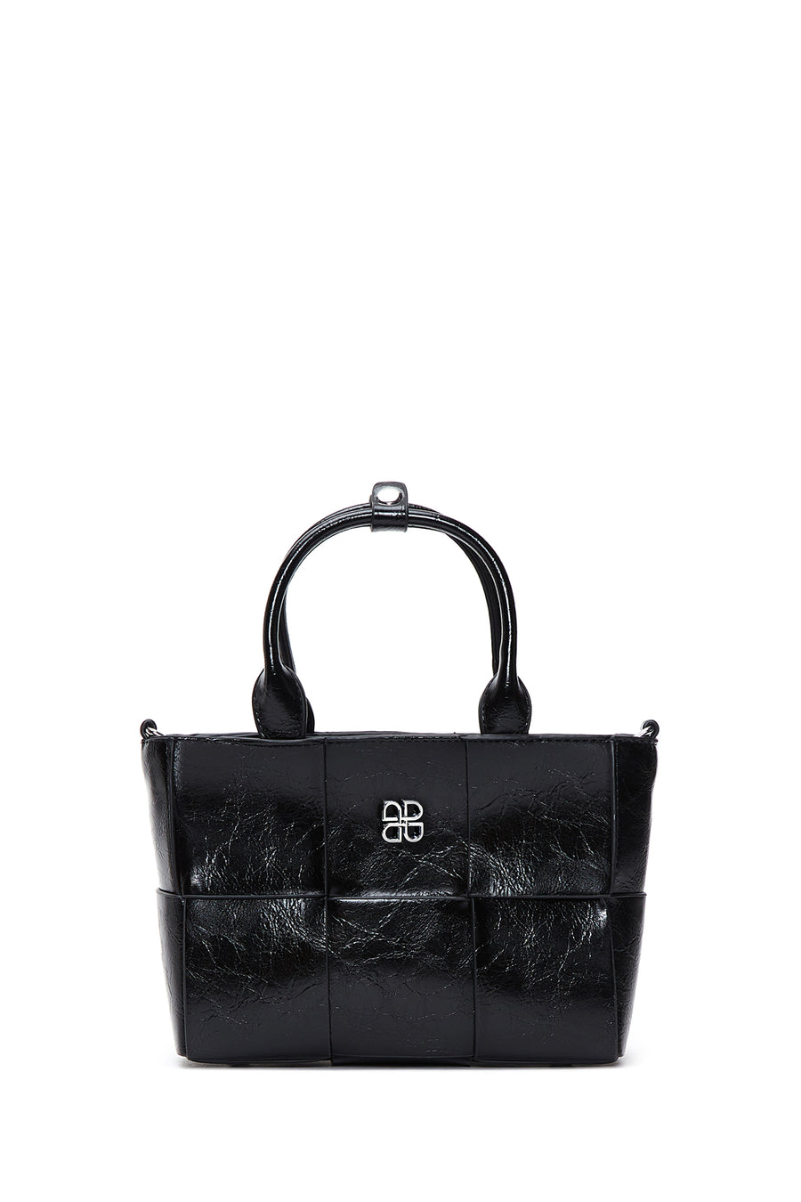 Women's Black Long Strap Mini Shoulder Bag