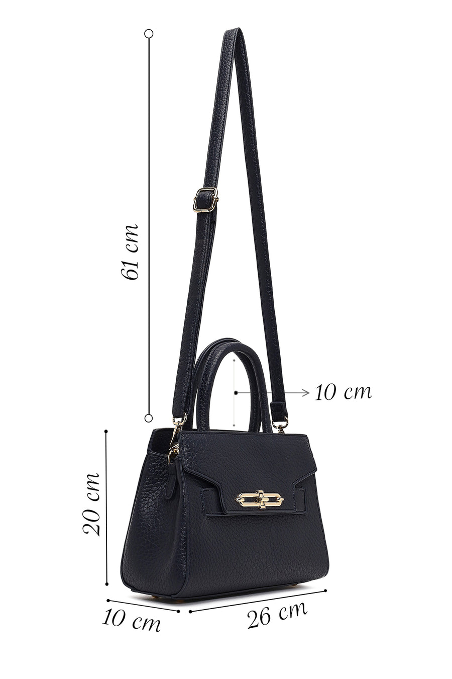 Women's Navy Blue Long Strap Shoulder Bag