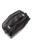 Women's Black Long Strapped Printed Shoulder Bag | Derimod