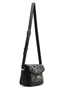 Kadın Siyah Baskılı Çapraz Çanta | Derimod