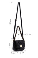 Woman Black Long Strap Quilted Shoulder Bag | Derimod