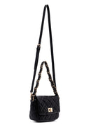 Woman Black Long Strap Quilted Shoulder Bag | Derimod