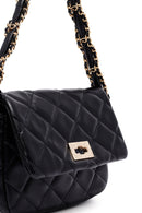 Woman Black Long Strap Quilted Shoulder Bag | Derimod
