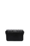 Kadın Siyah Uzun Askılı Örgü Çapraz Çanta | Derimod