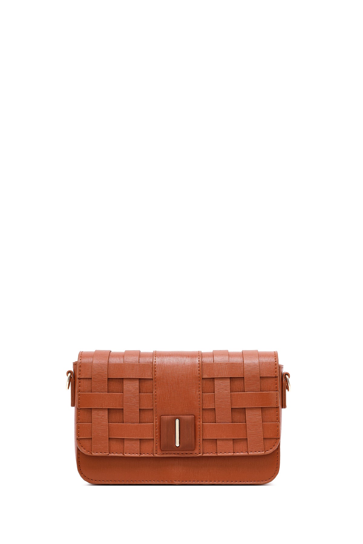 Kadın Taba Uzun Askılı Örgü Çapraz Çanta