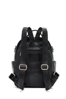 Woman Black Long Strap Printed Backpack | Derimod