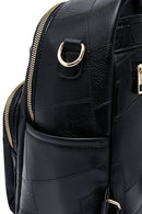 Woman Black Long Strap Printed Backpack | Derimod