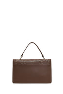 Women's Taupe Long Strap Stone-Embellished Shoulder Bag | Derimod