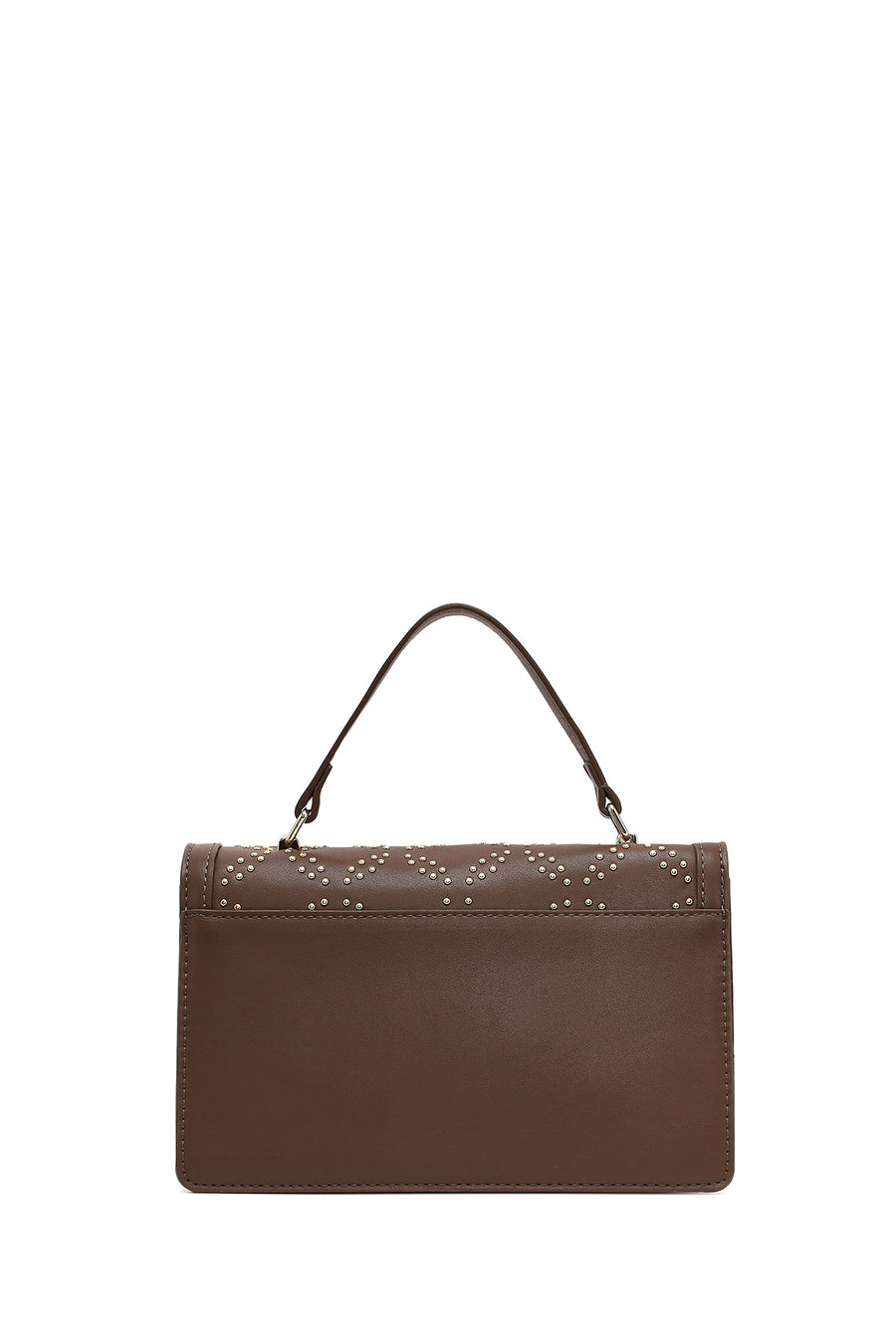 Women's Taupe Long Strap Stone-Embellished Shoulder Bag
