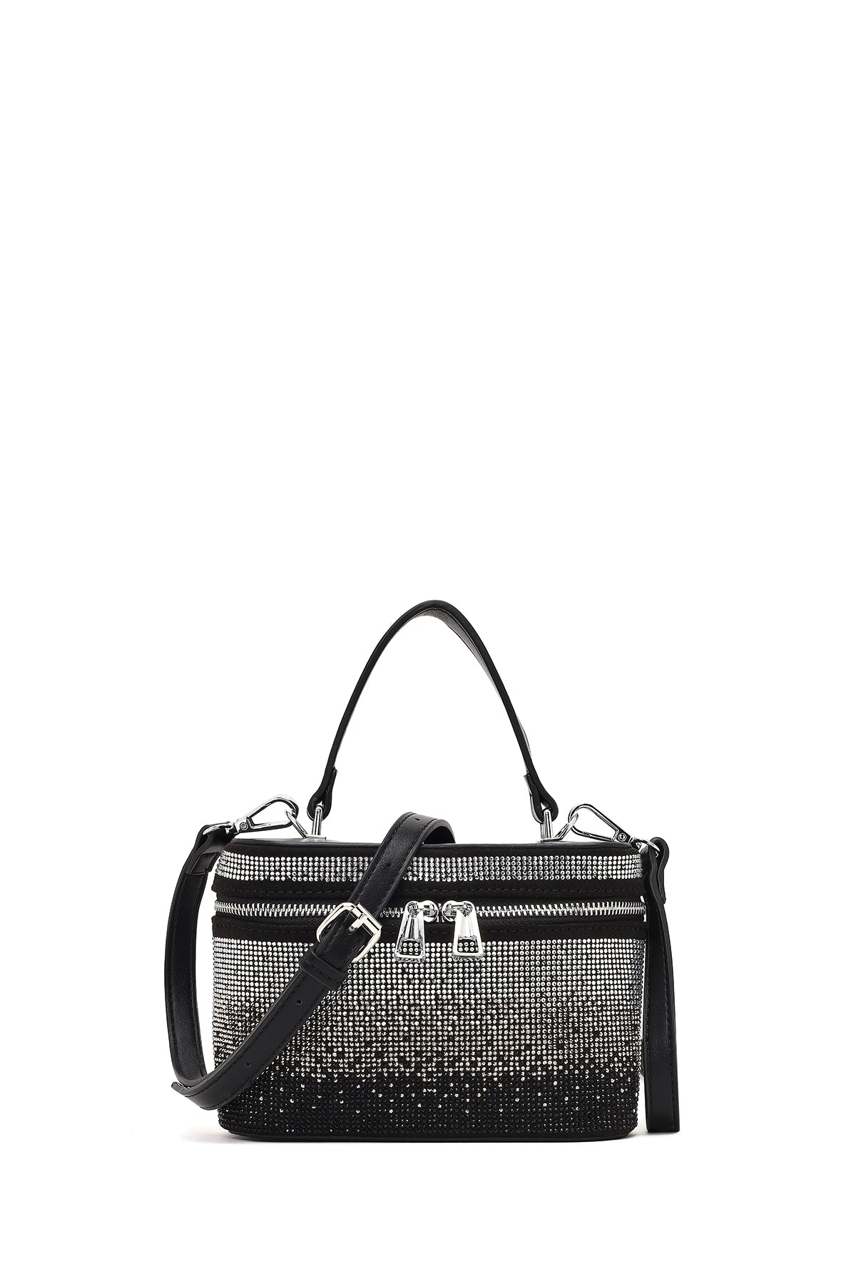 Kadın Siyah Taşlı Uzun Askılı Mini Abiye Kol Çantası 25ABD2647TS | Derimod