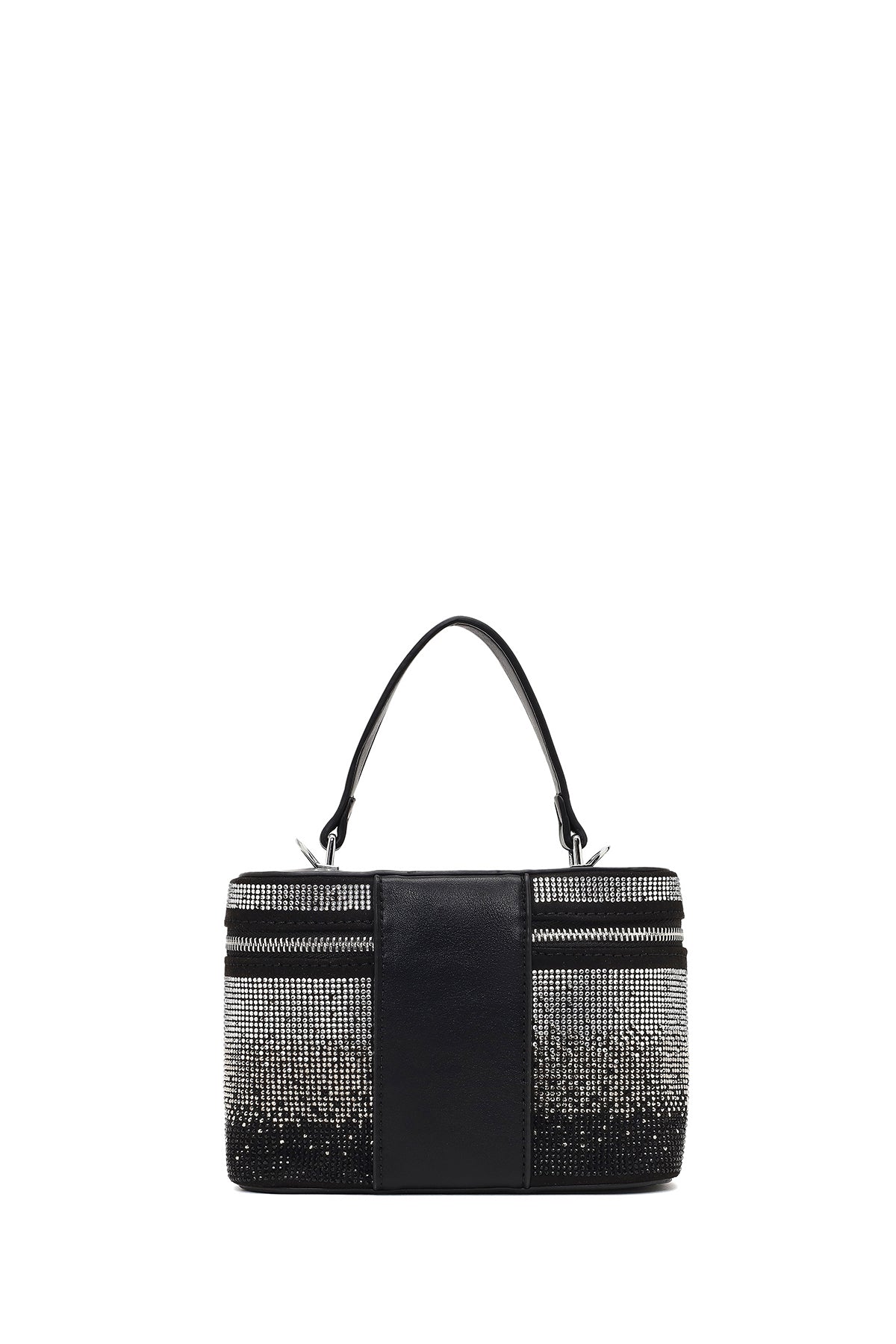 Kadın Siyah Taşlı Uzun Askılı Mini Abiye Kol Çantası