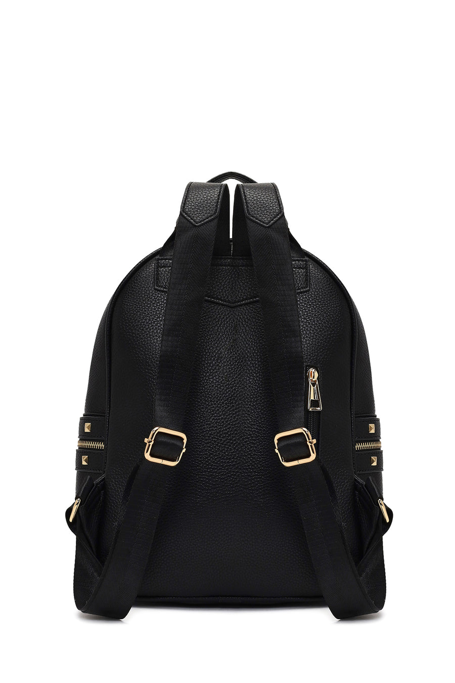 Women's Black Printed Backpack