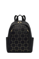 Kadın Siyah Desenli Sırt Çantası | Derimod